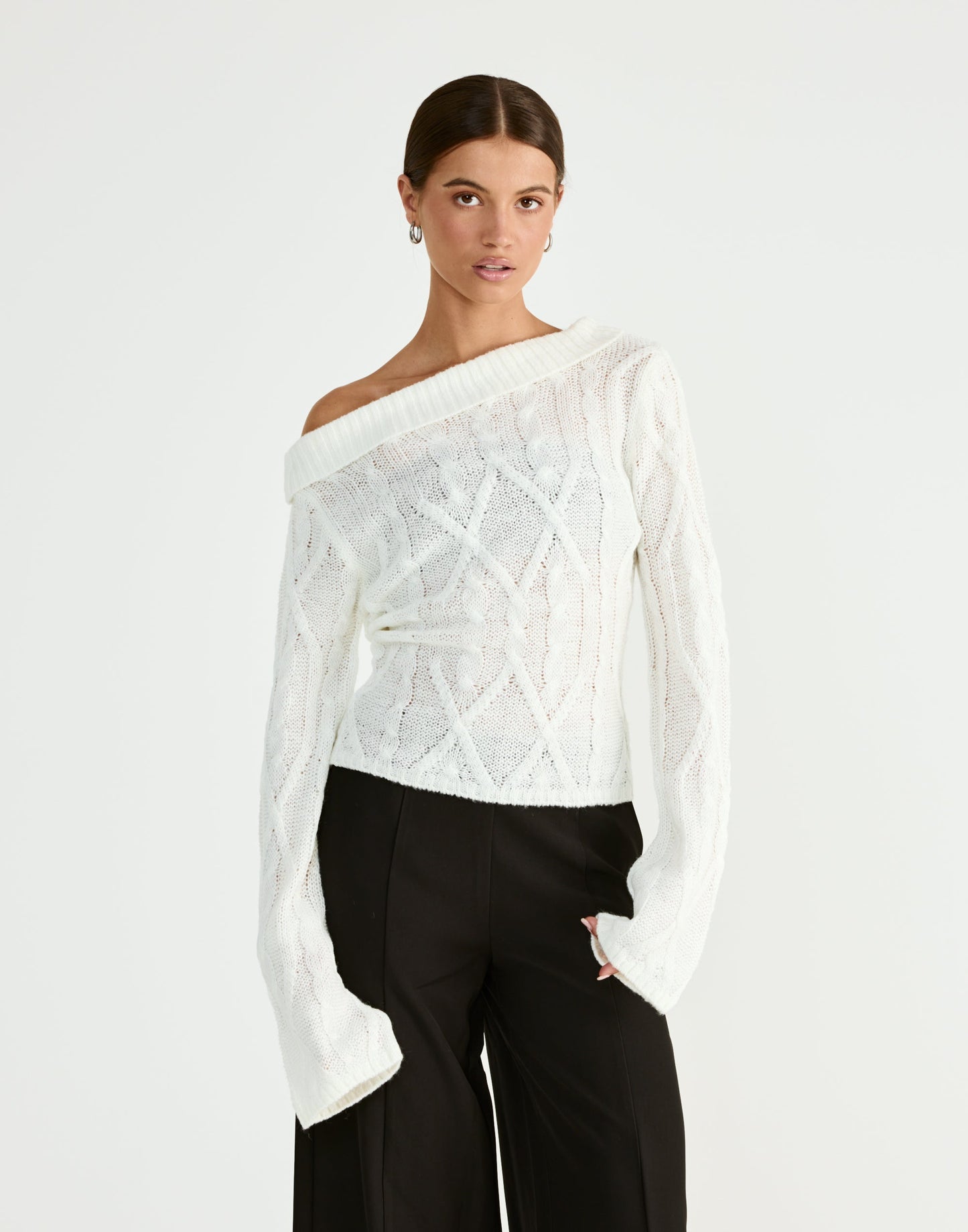 Loch Long Sleeve Top (White)