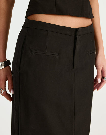 Tillie Midi Skirt (Black)