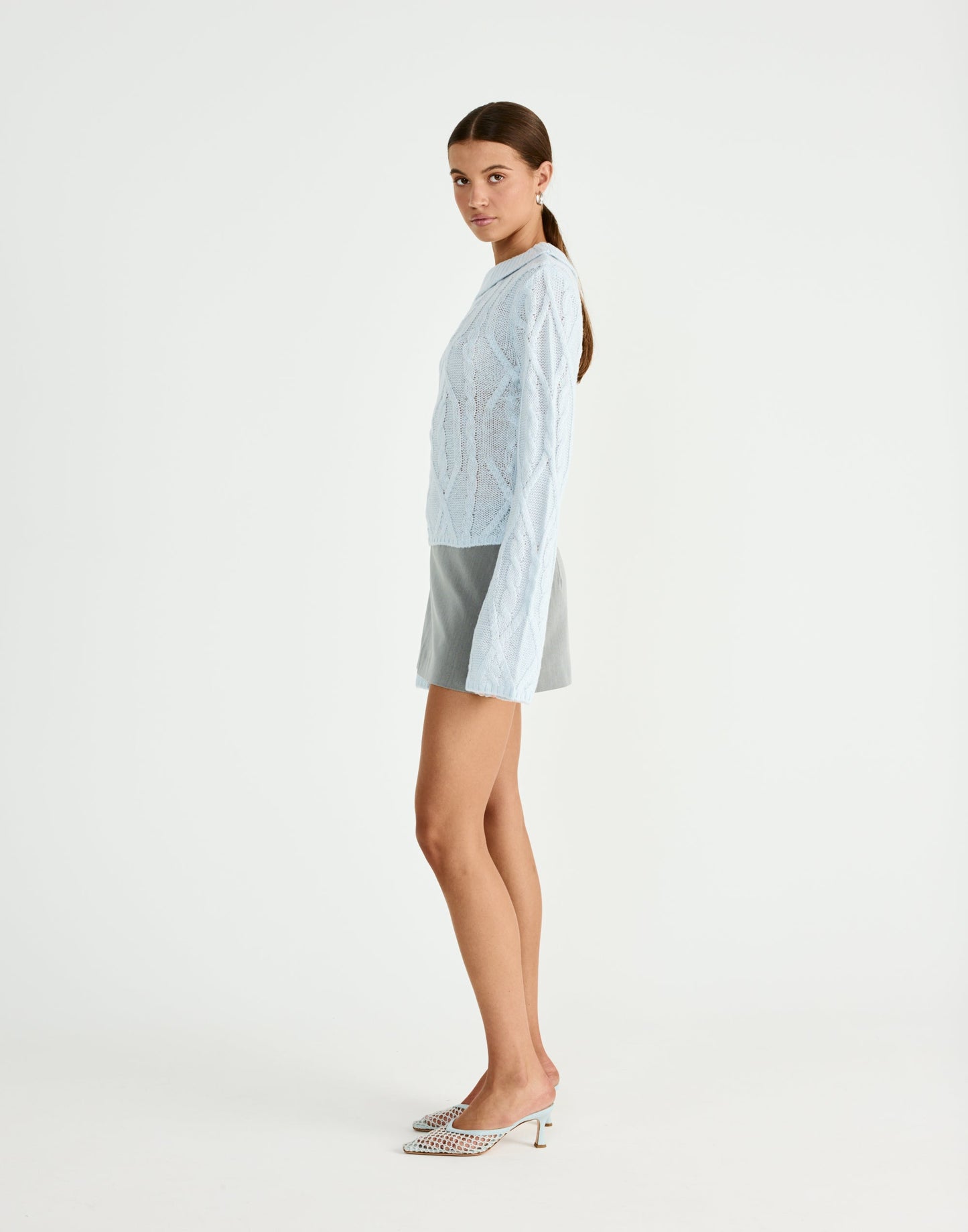 Loch Long Sleeve Top (Baby Blue)