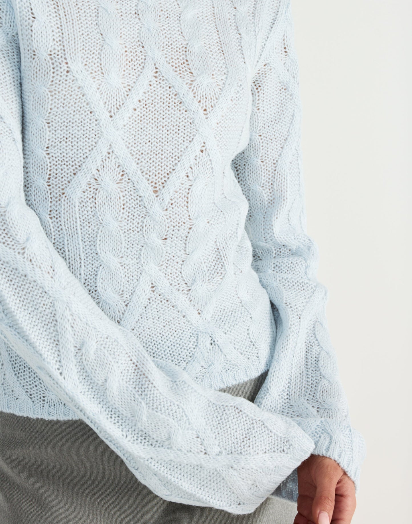 Loch Long Sleeve Top (Baby Blue)