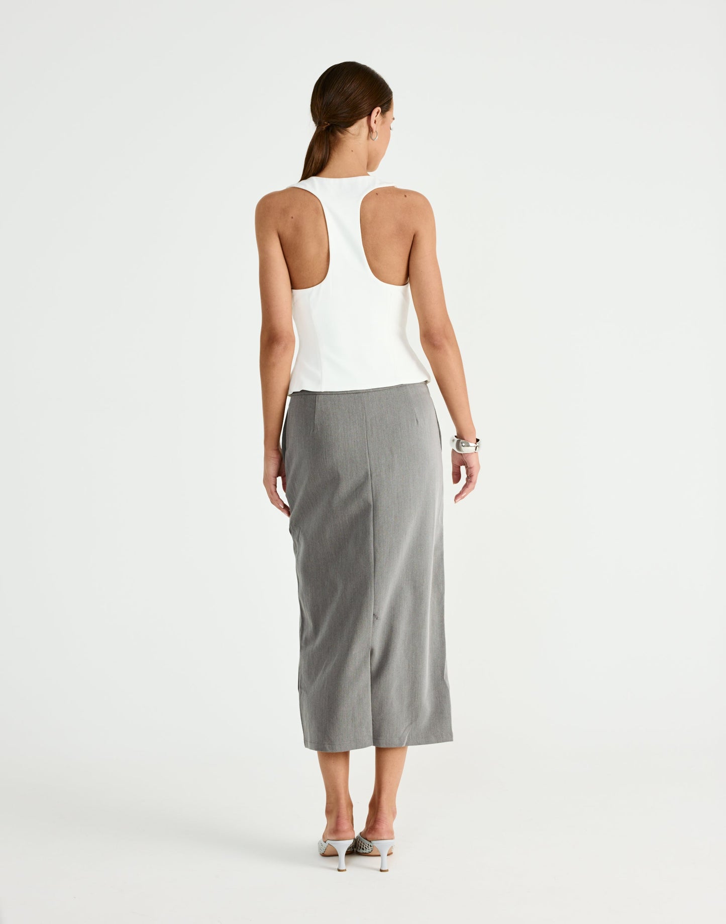 Tillie Midi Skirt (Grey)