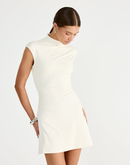 Daney Mini Dress (Oat)