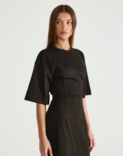 Echoes Maxi Dress (Black)