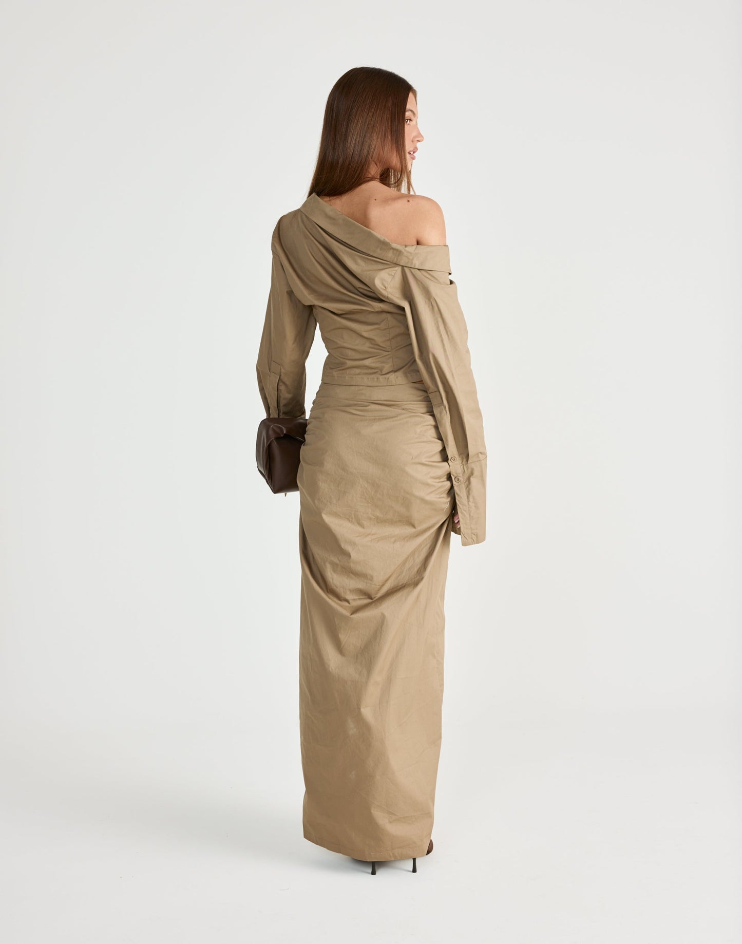 Arion Maxi Skirt (Mocha)