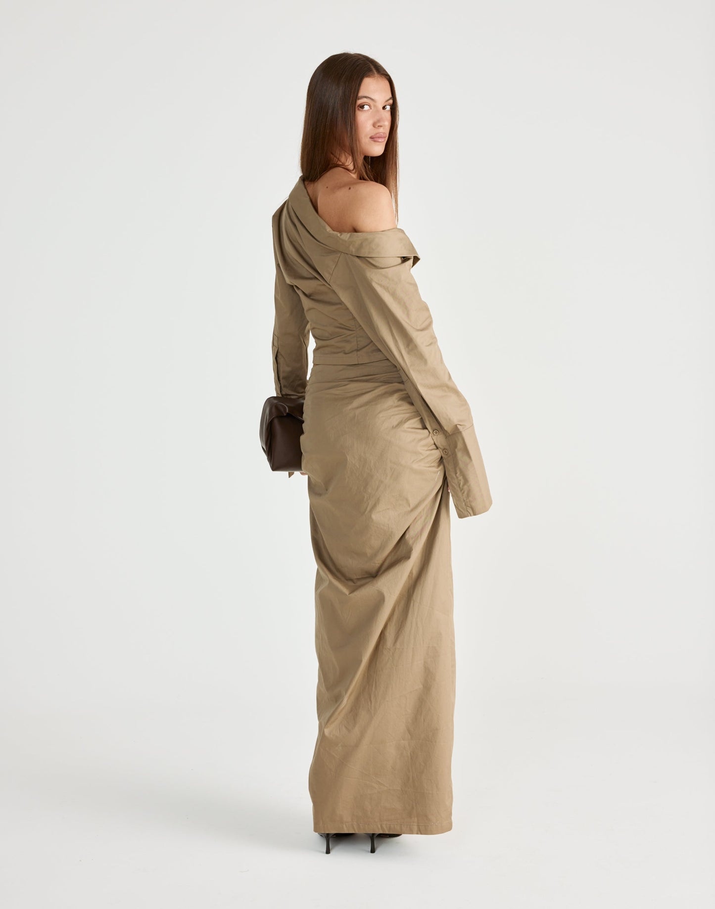 Arion Maxi Skirt (Mocha)