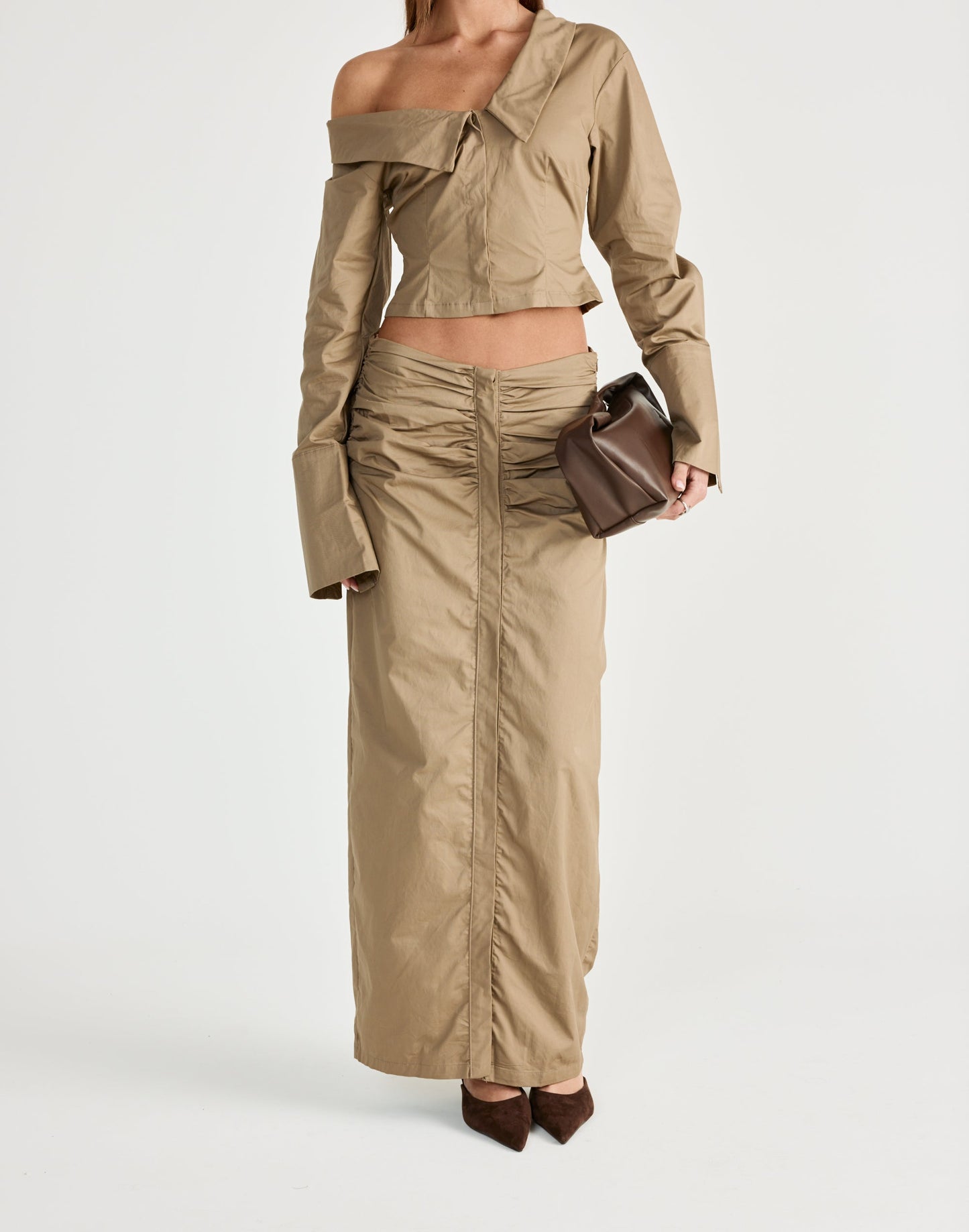 Arion Maxi Skirt (Mocha)