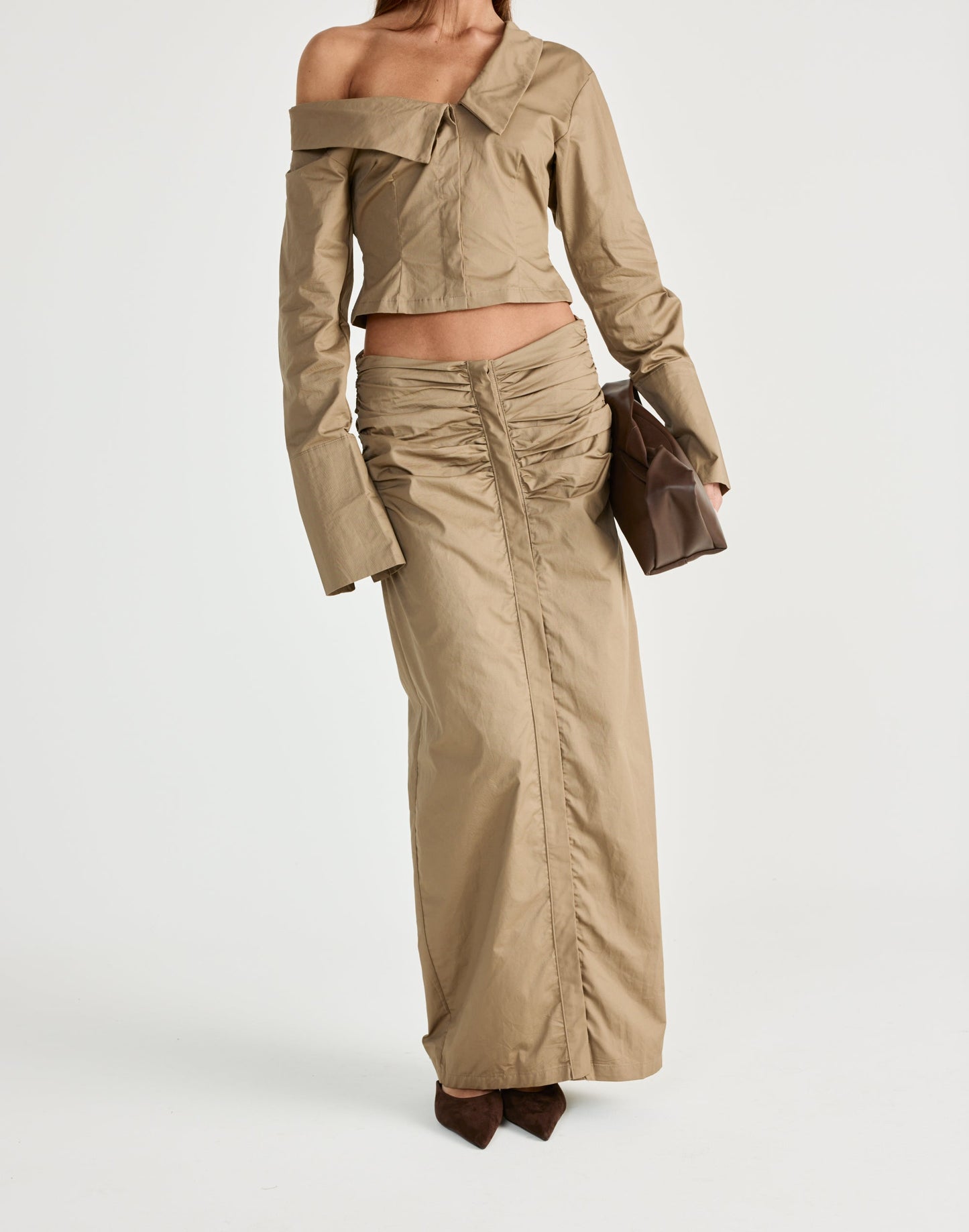 Arion Maxi Skirt (Mocha)