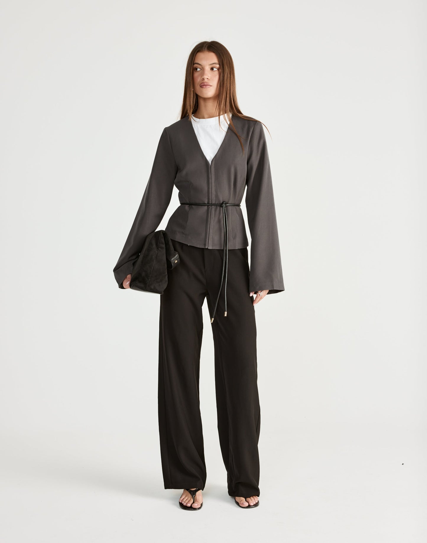 Norinne Long Sleeve Top (Slate)