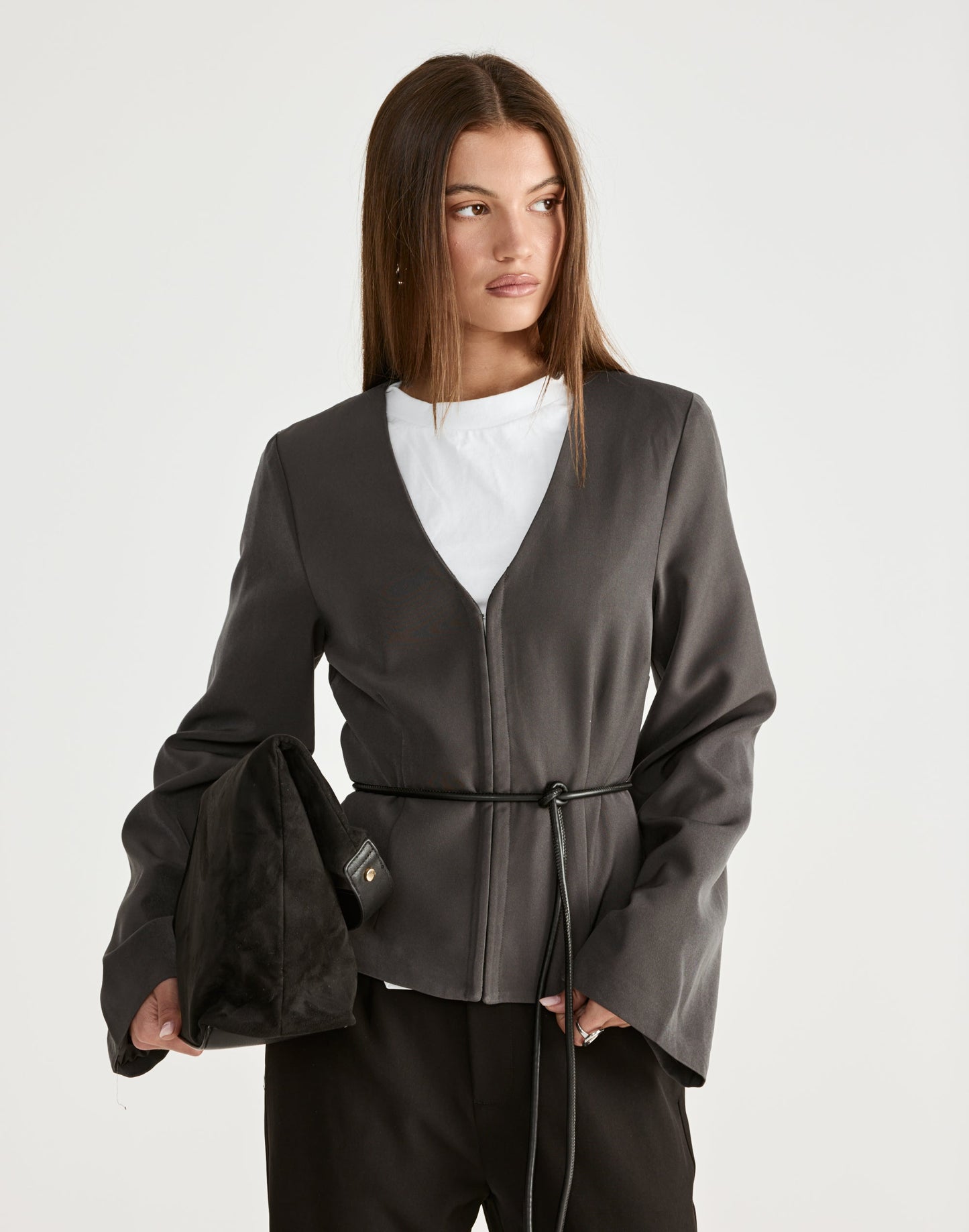 Norinne Long Sleeve Top (Slate)