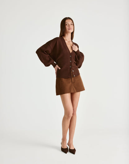 Vespera Cardigan (Chocolate)