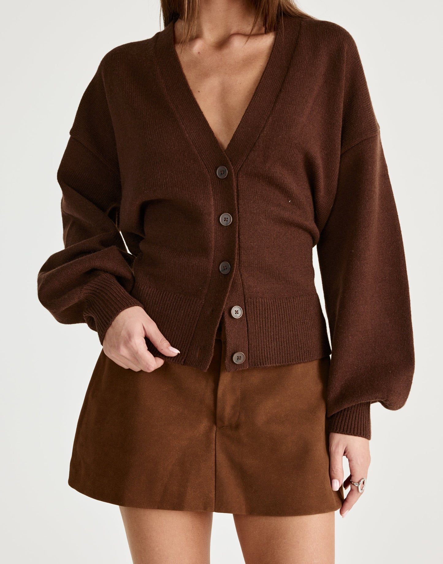 Vespera Cardigan (Chocolate)