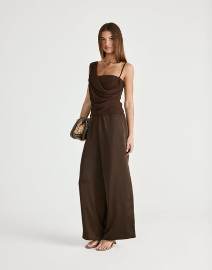 Davina Top (Chocolate)