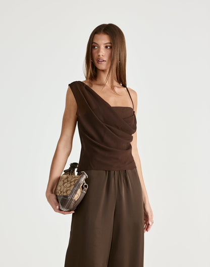 Davina Top (Chocolate)