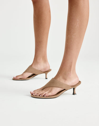 Quince Heels (Fawn Suede) - By Billini