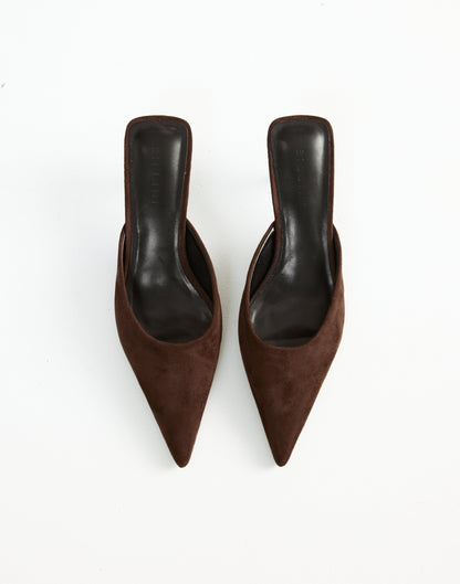 Wynonna Heels (Dark Cacao Suede) - By Billini