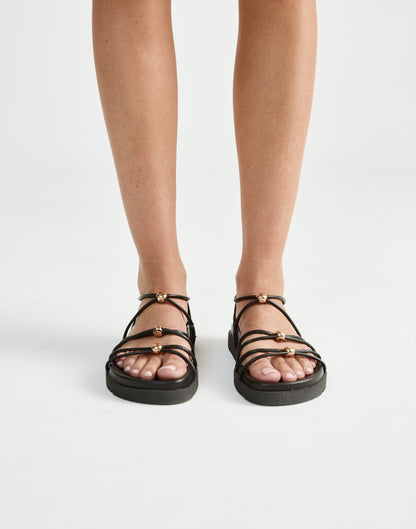 Atwood Sandals (Black) - By Billini