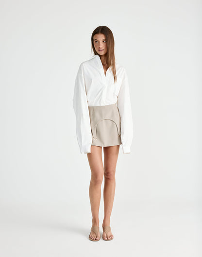 Nebula Mini Skirt (Pebble)