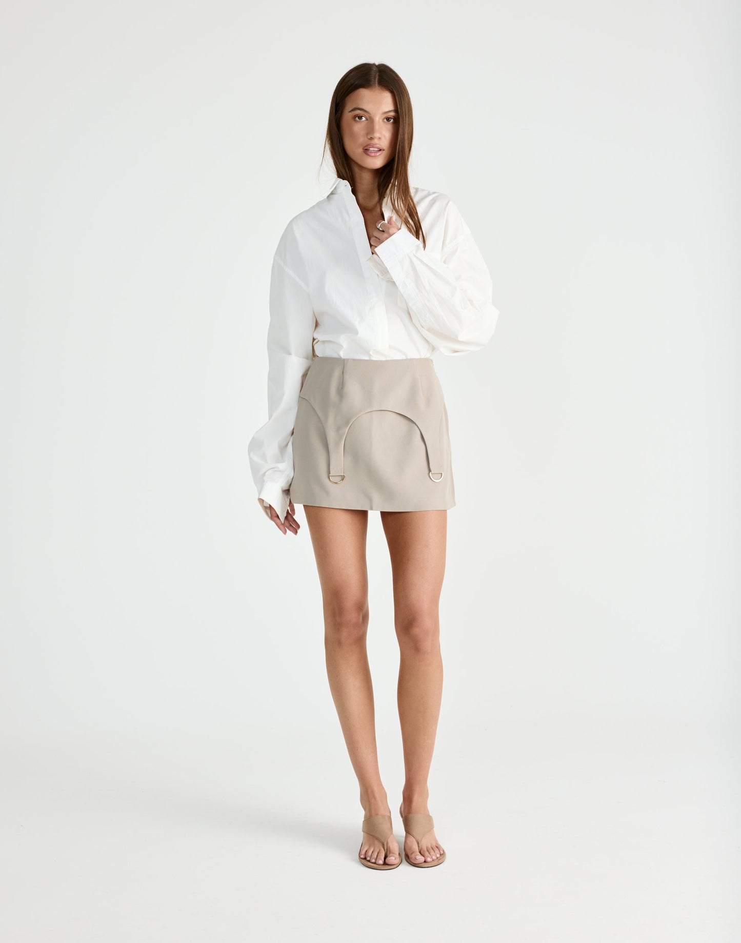 Nebula Mini Skirt (Pebble)