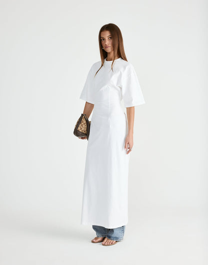 Echoes Maxi Dress (White)