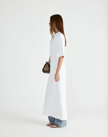 Echoes Maxi Dress (White)