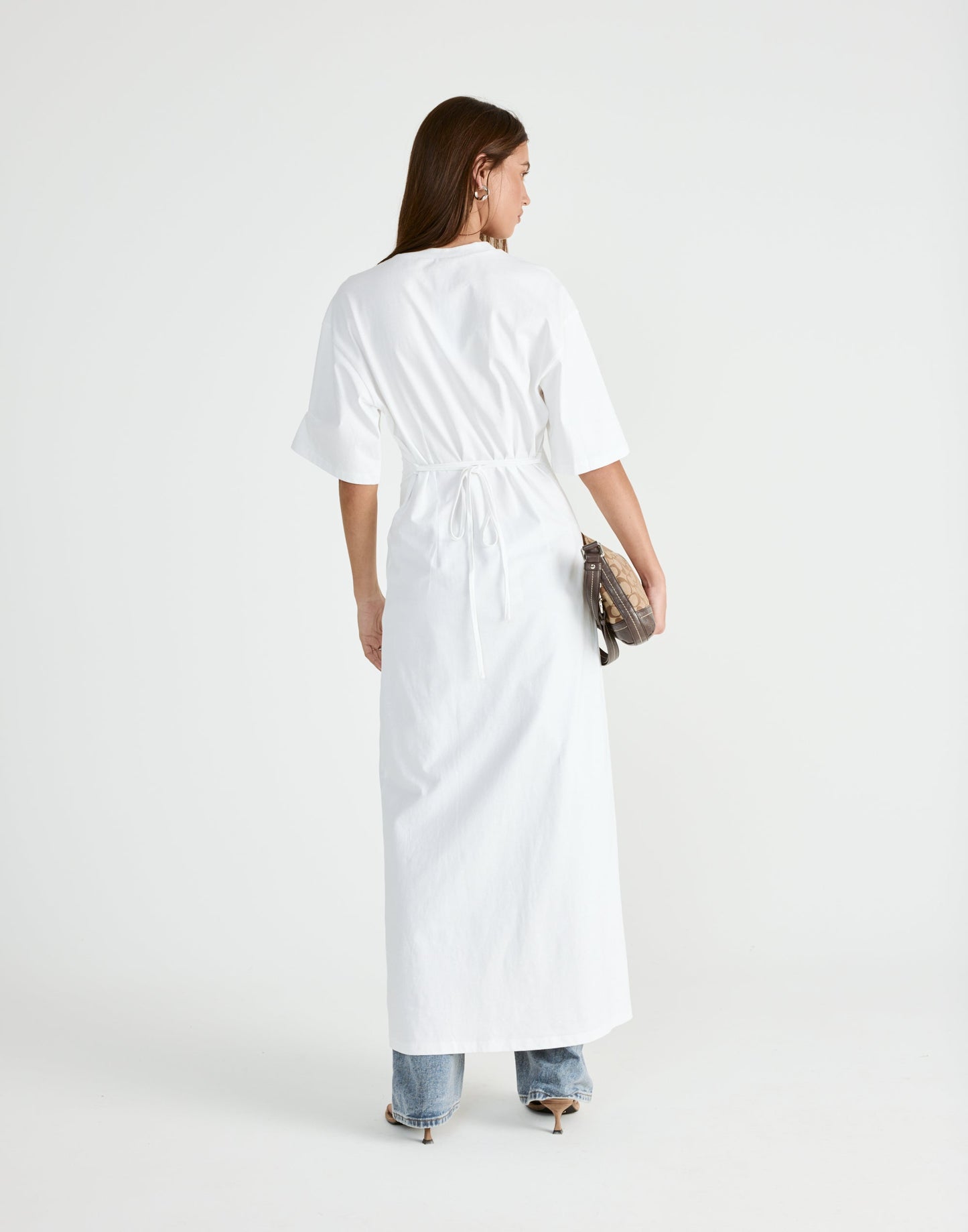 Echoes Maxi Dress (White)