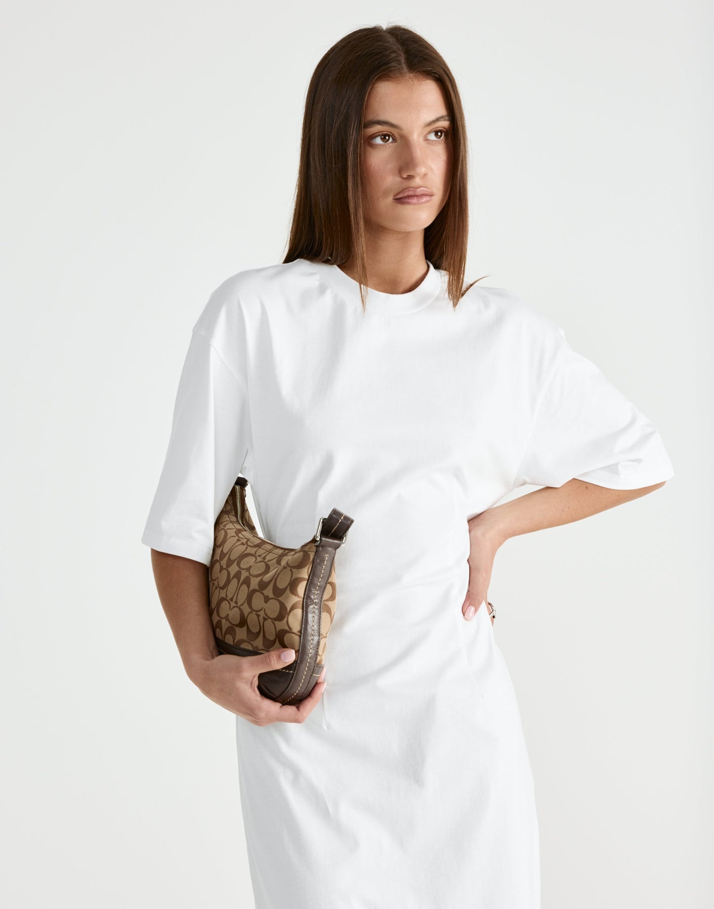 Echoes Maxi Dress (White)