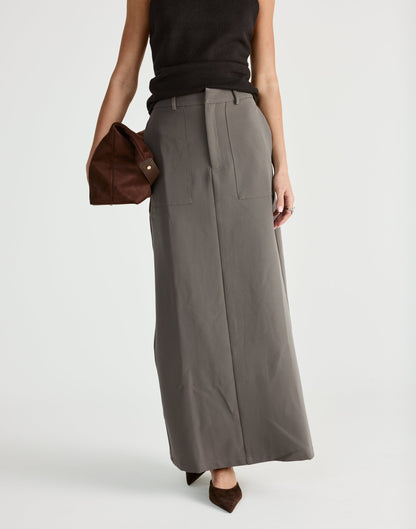 Micaela Maxi Skirt (Slate)