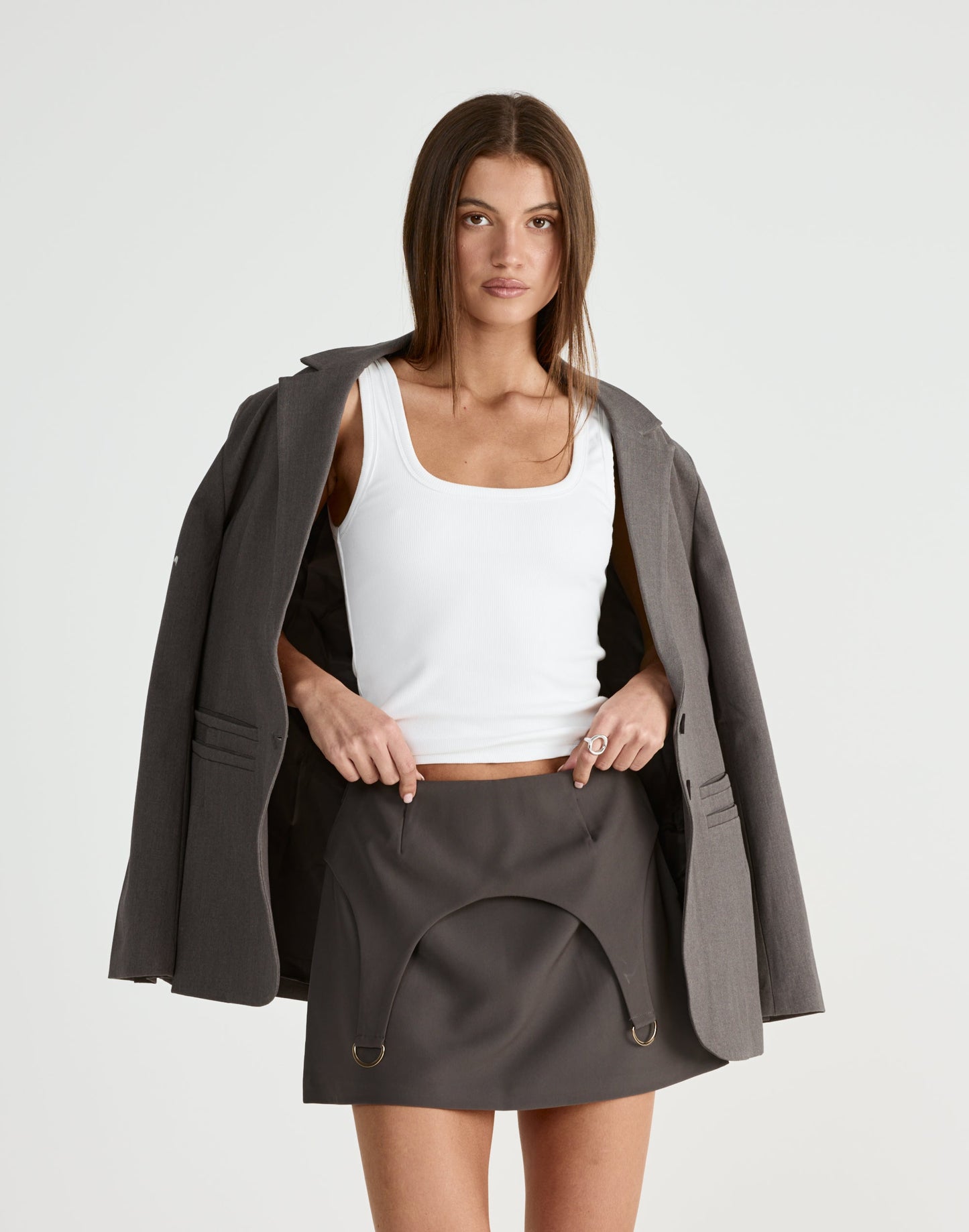 Nebula Mini Skirt (Slate)