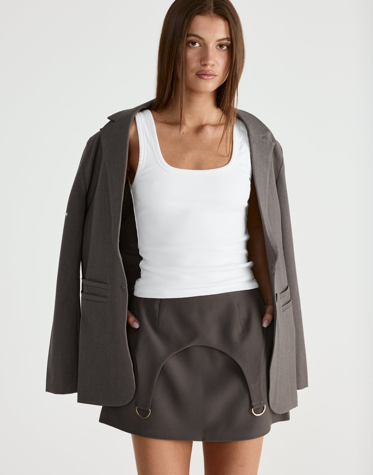 Nebula Mini Skirt (Slate)