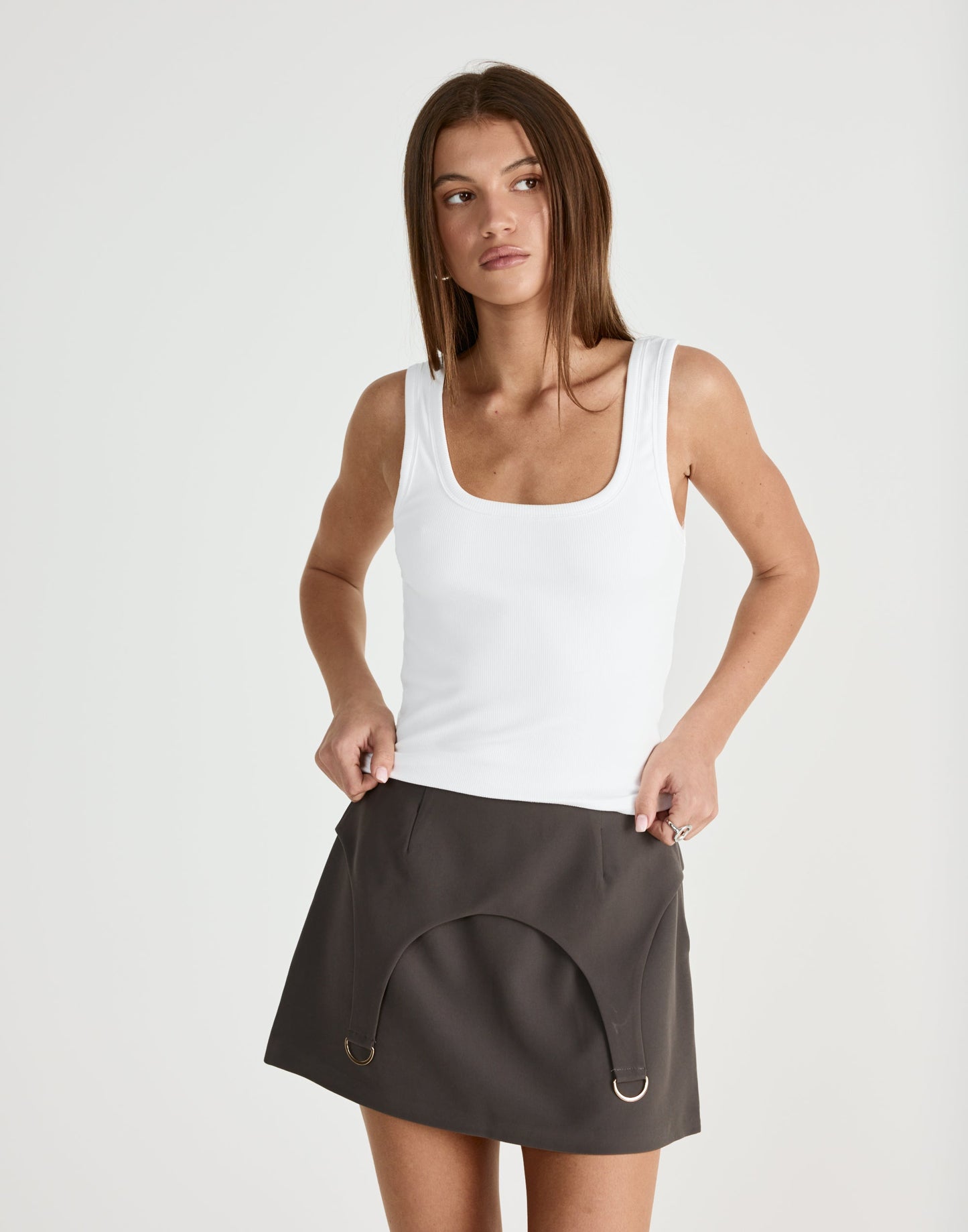 Nebula Mini Skirt (Slate)