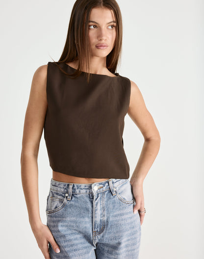 Sotiria Top (Chocolate)