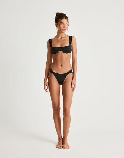 Layla Bikini Bottoms (Black)