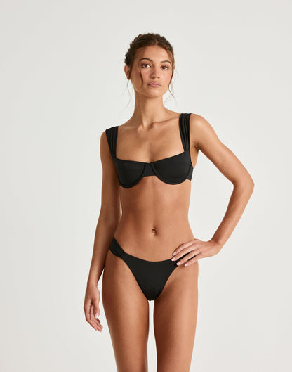 Layla Bikini Bottoms (Black)
