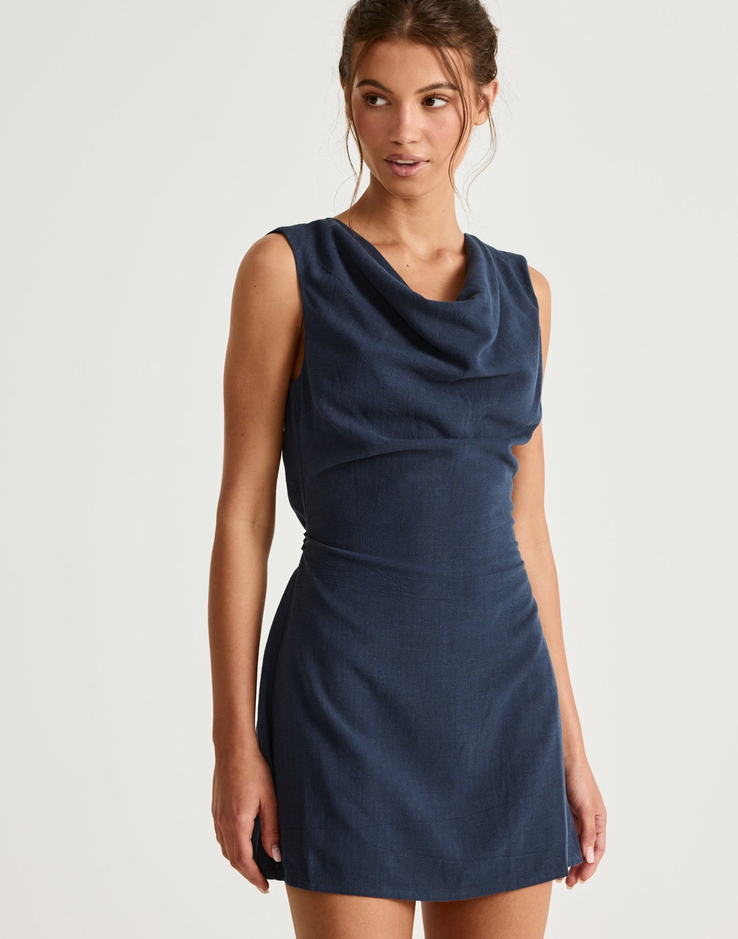 Shoreline Mini Dress (Navy)