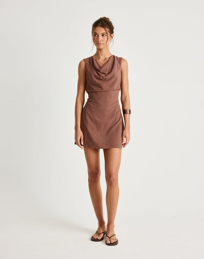Shoreline Mini Dress (Oak)