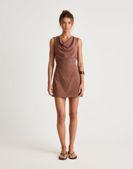 Shoreline Mini Dress (Oak)