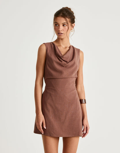 Shoreline Mini Dress (Oak)