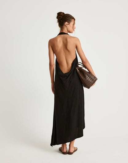 Mila Maxi Dress (Black)