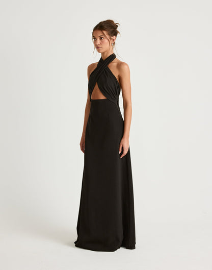 Sara Maxi Dress (Black)