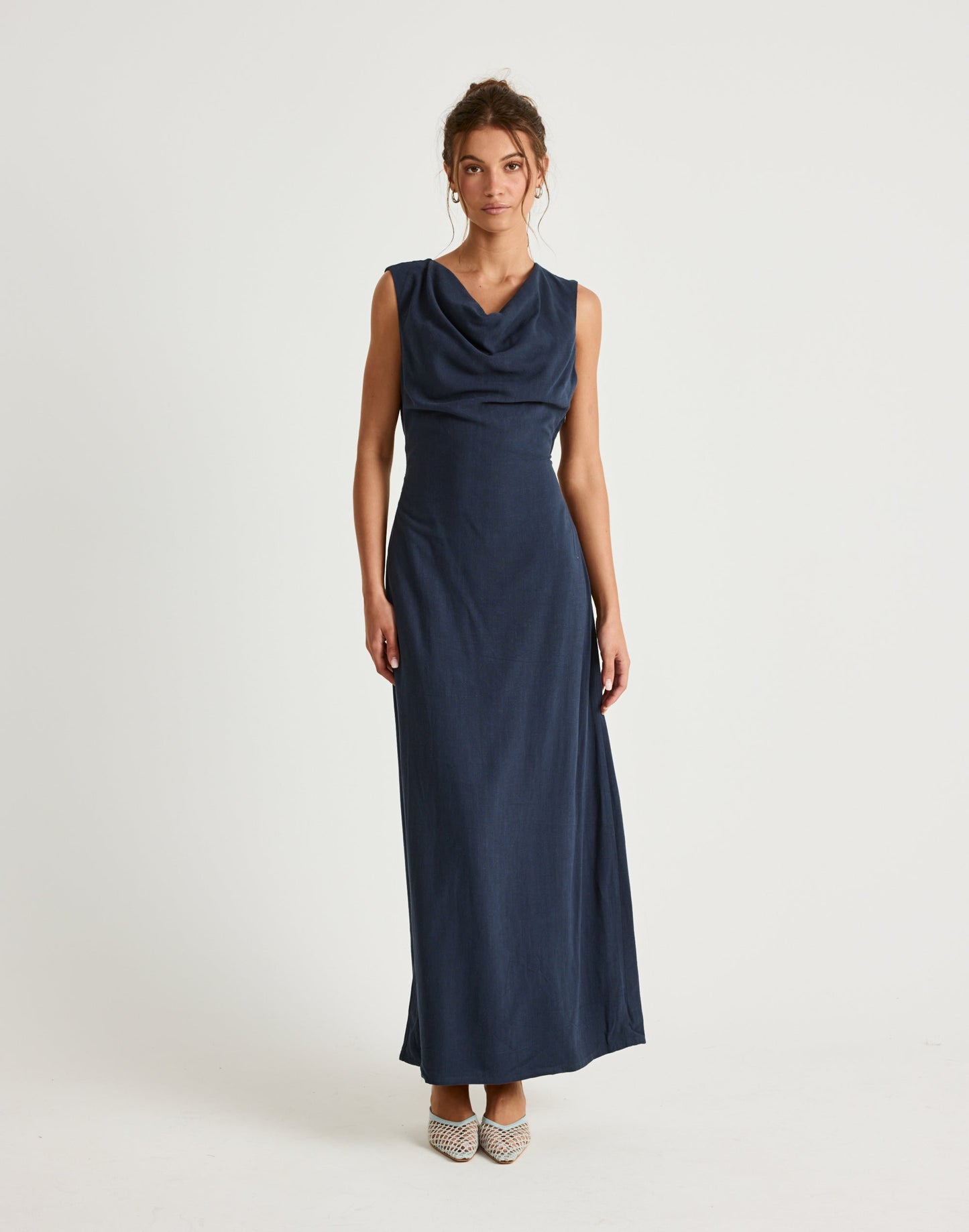 Shoreline Maxi Dress (Navy)