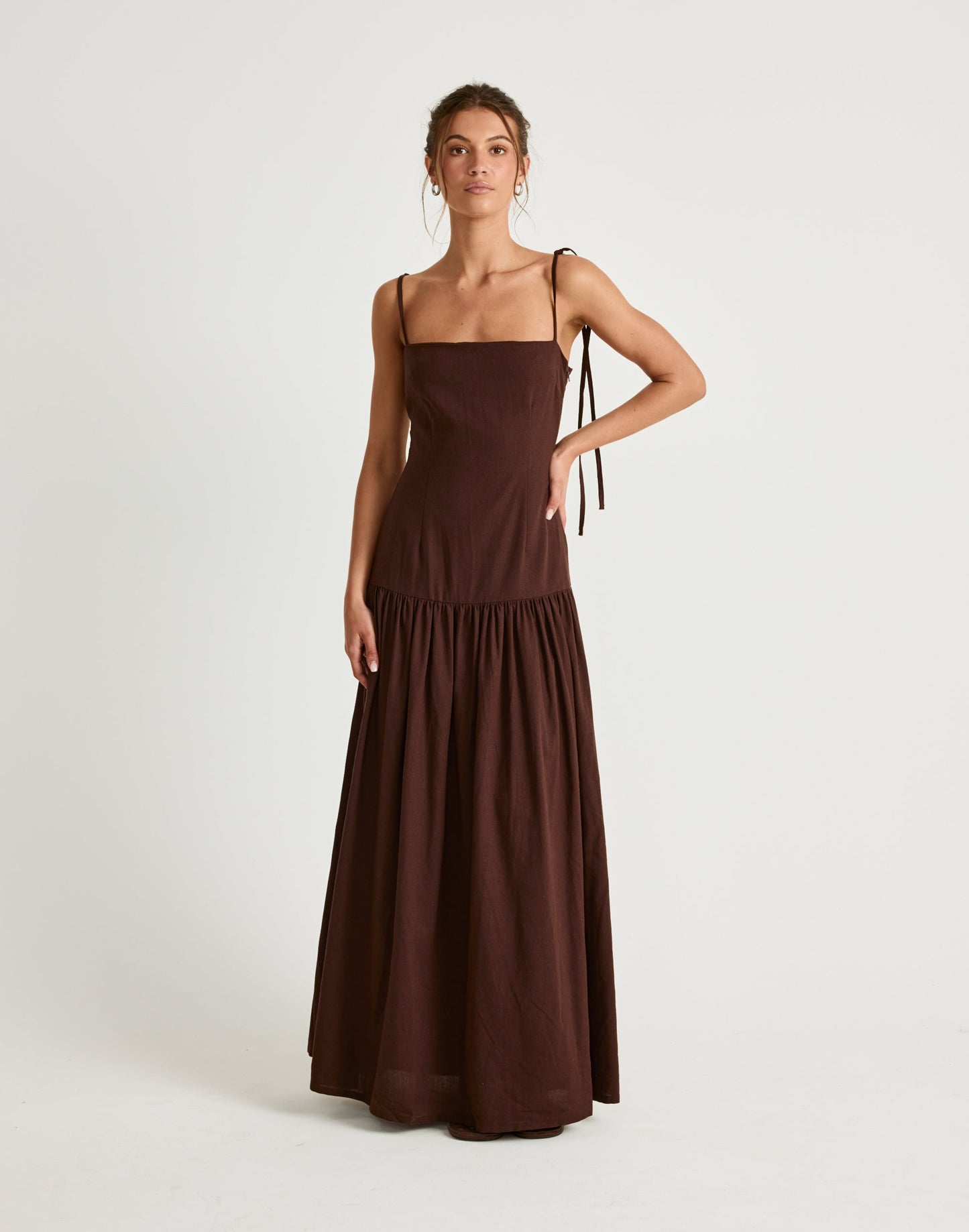 Hazel Maxi Dress (Chocolate)