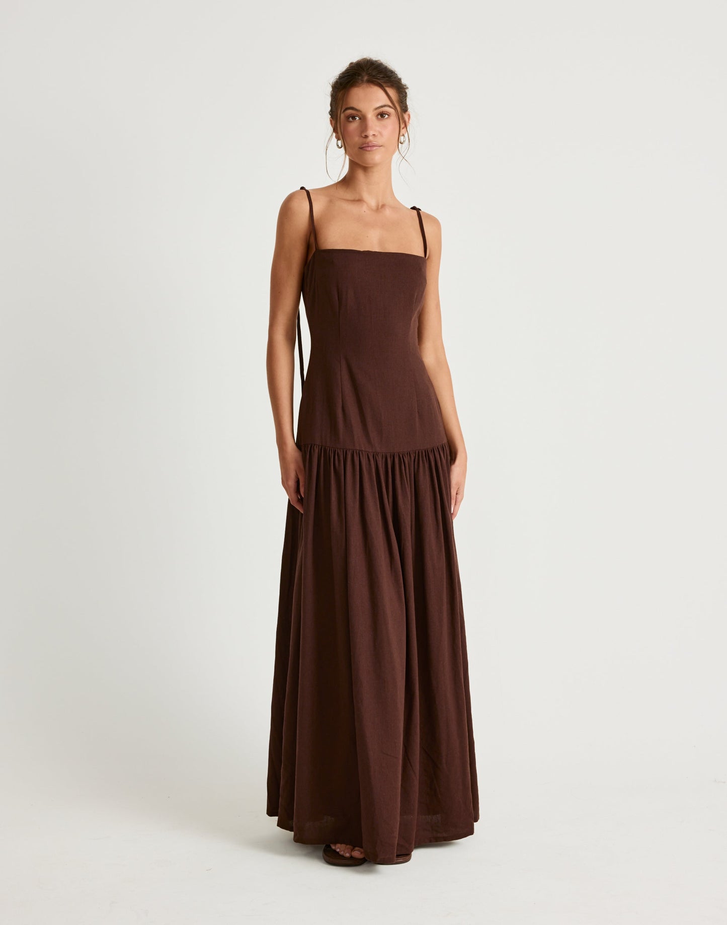 Hazel Maxi Dress (Chocolate)