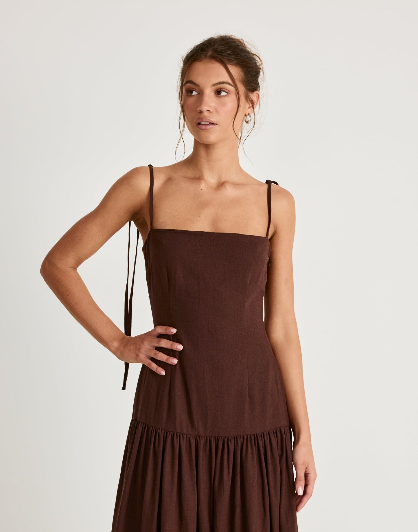 Hazel Maxi Dress (Chocolate)
