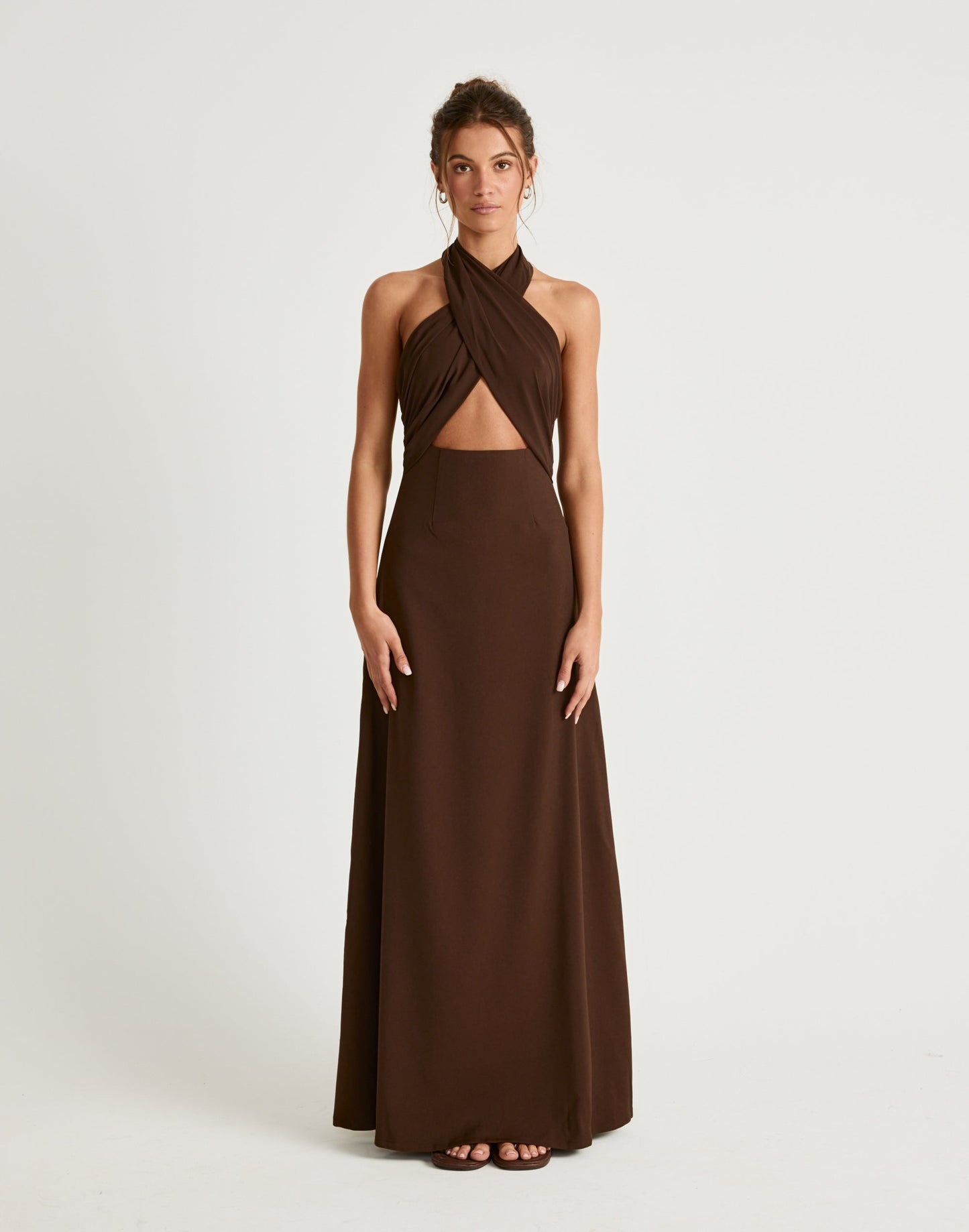 Sara Maxi Dress (Chocolate)