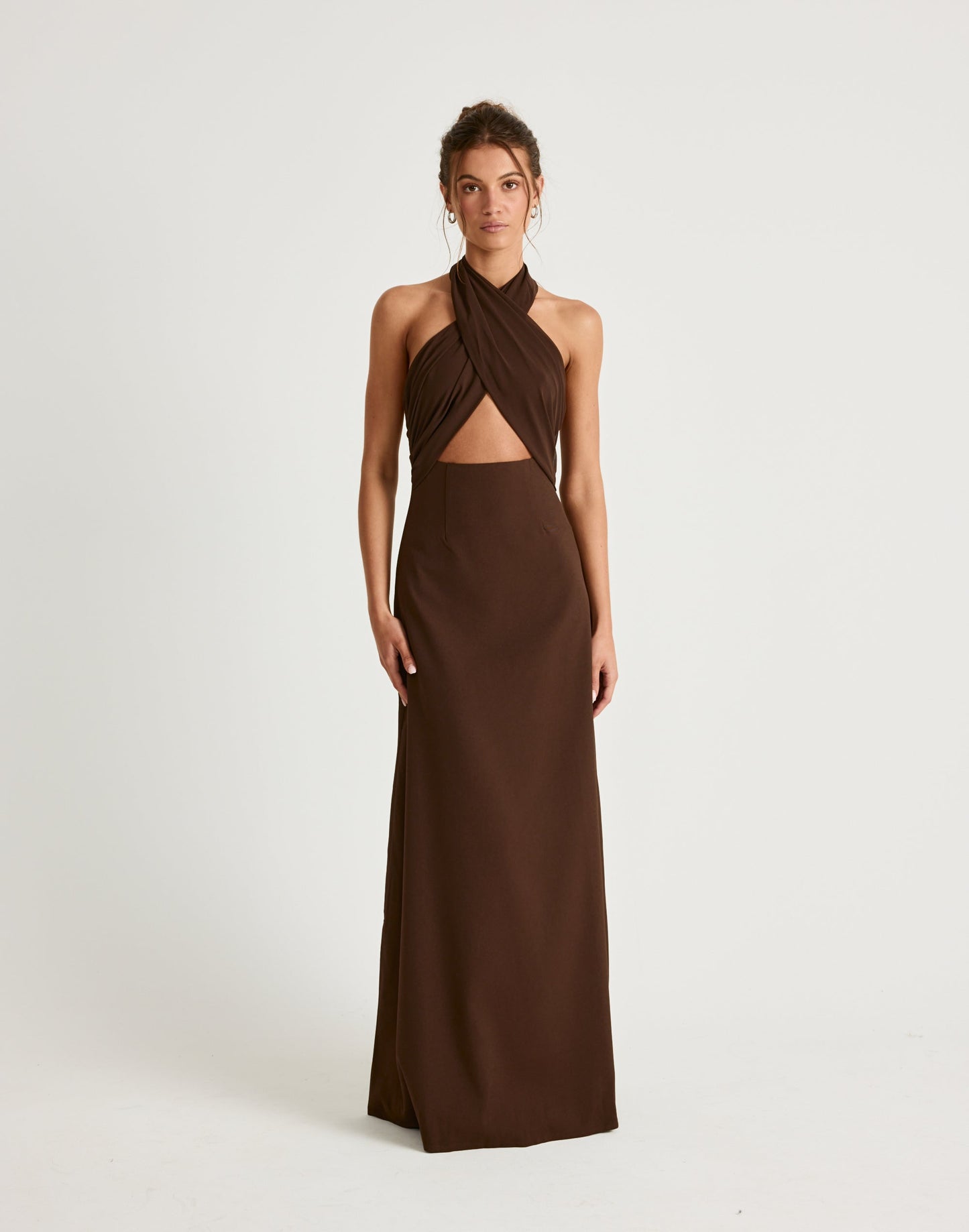 Sara Maxi Dress (Chocolate)