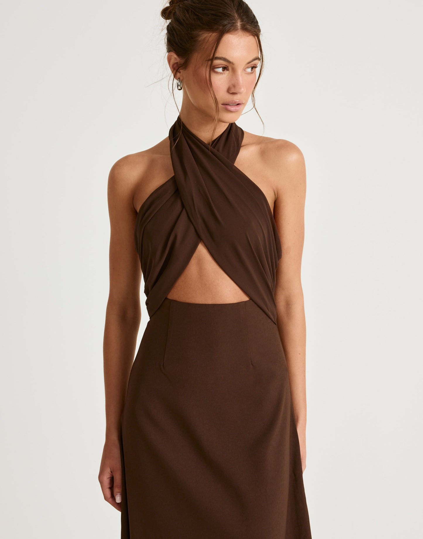 Sara Maxi Dress (Chocolate)