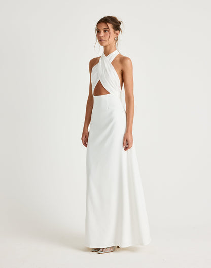Sara Maxi Dress (White)