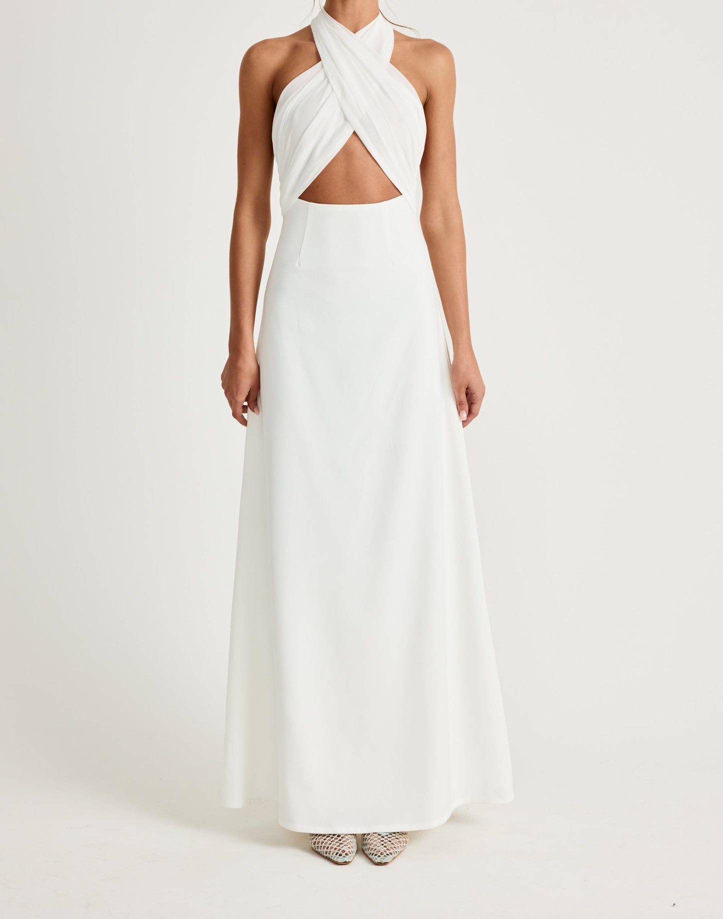 Sara Maxi Dress (White)