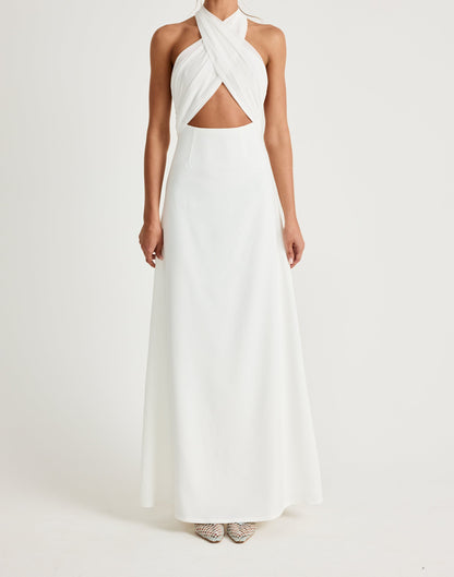 Sara Maxi Dress (White)