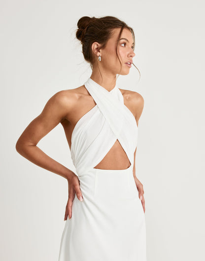 Sara Maxi Dress (White)